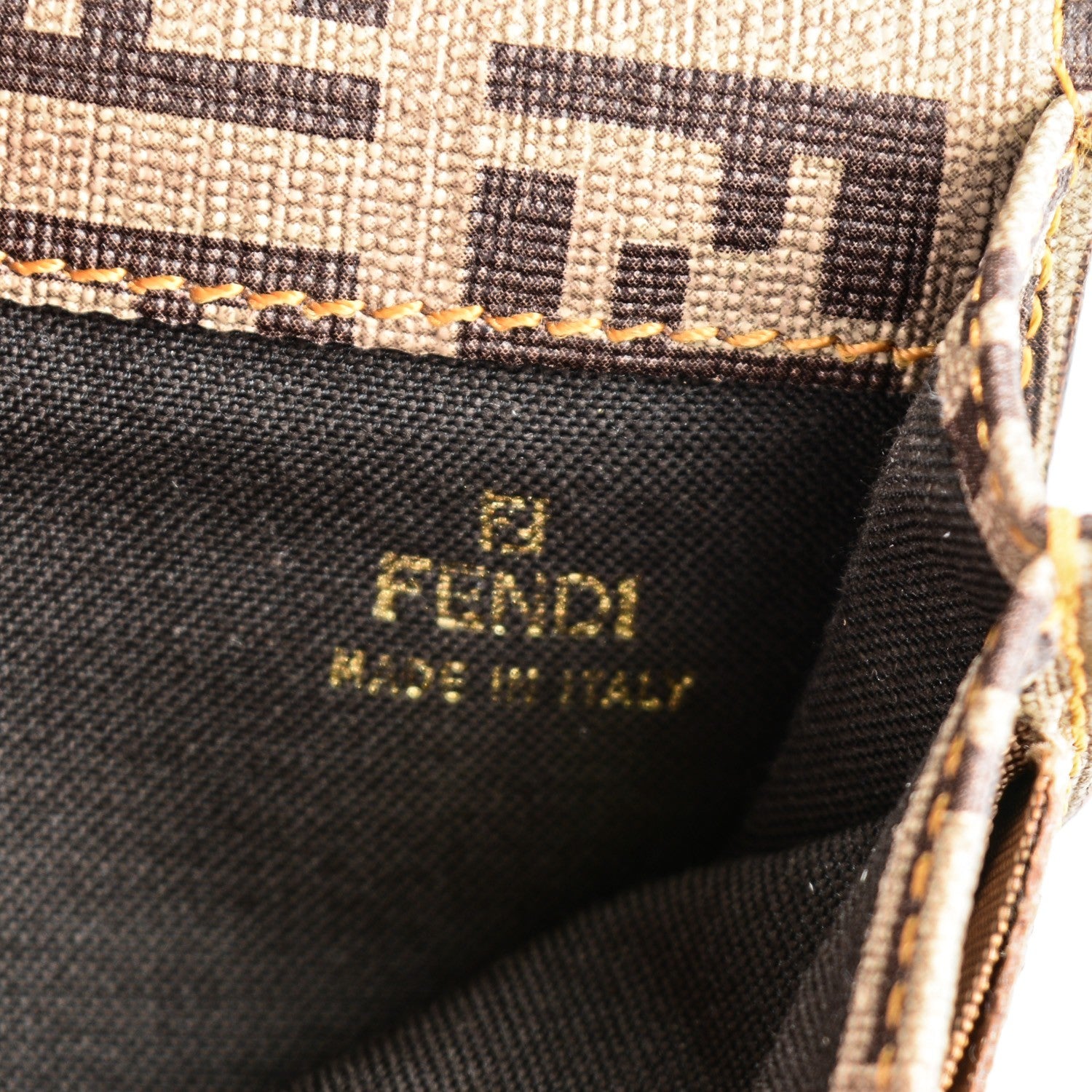 Fendi Zucca Zucchino Spalmati Continental Wallet Tobacco 7 of 7
