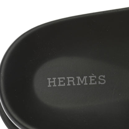 Hermes Calfskin Mens Chypre Sandals 44 Black 7 of 10