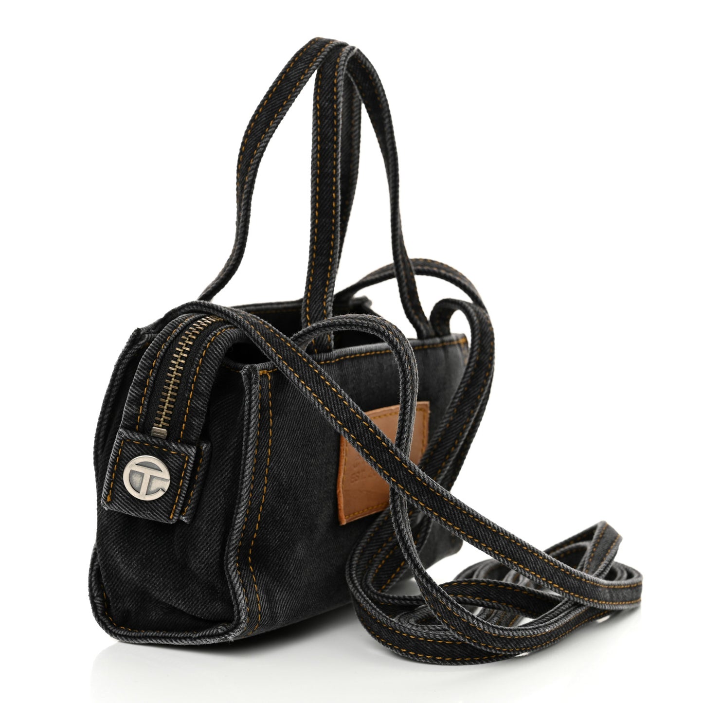 Denim Small Shopping Bag Black