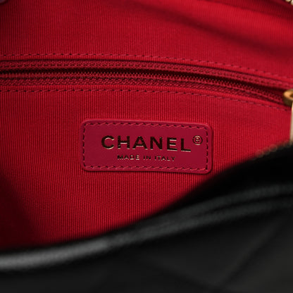 Chanel Shiny Caviar Quilted Chain Melody Backpack Black 5 of 8