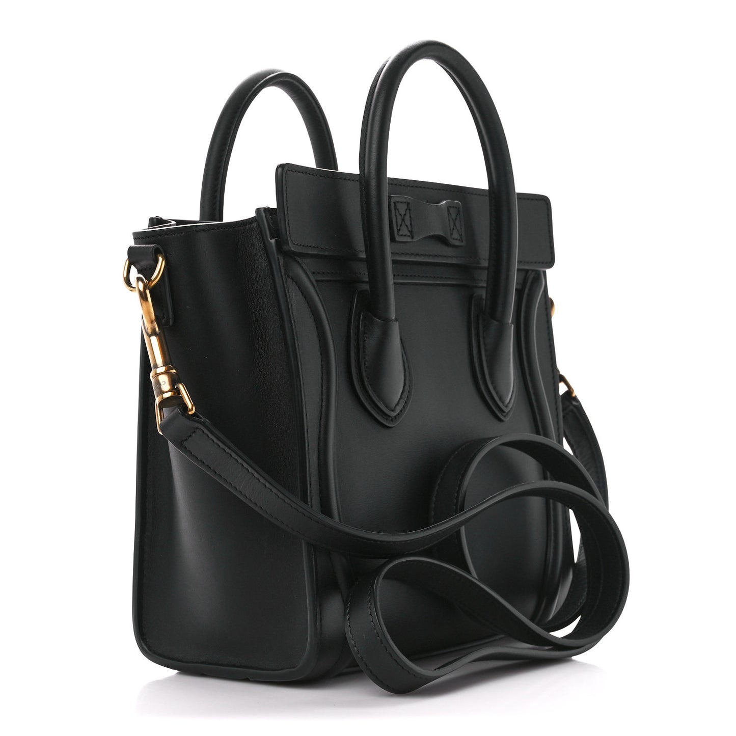 Smooth Calfskin Nano Luggage Black