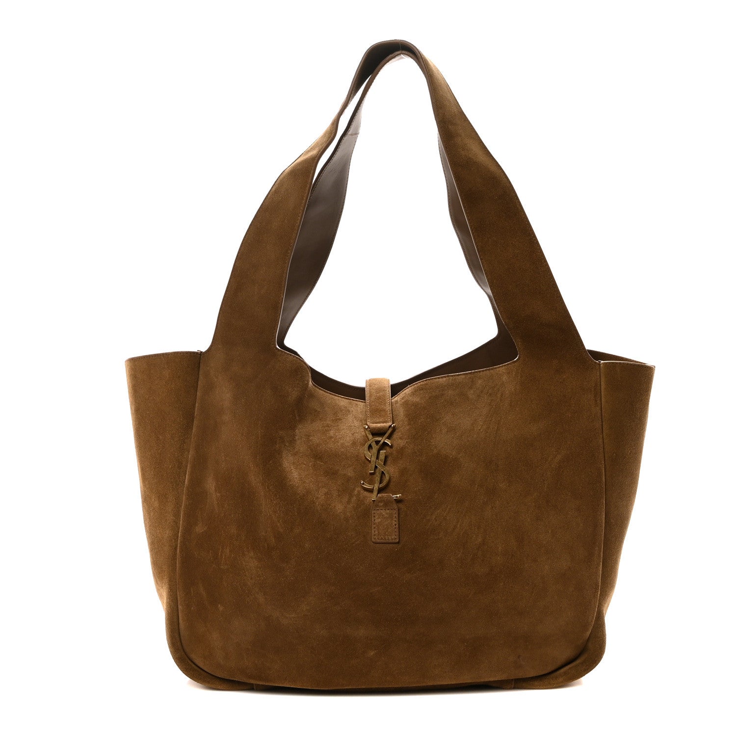 Saint Laurent Suede Bea Tote Golden Leaf 1 of 9