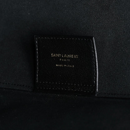 Saint Laurent Calfskin Large Shopping Tote Black 6 of 12