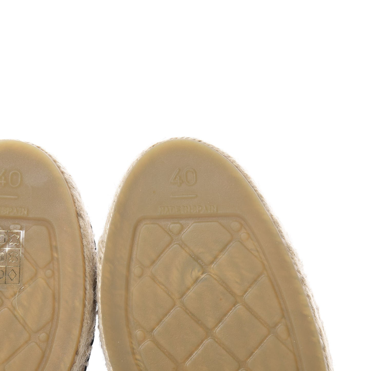 Lambskin CC Espadrilles 40 Black