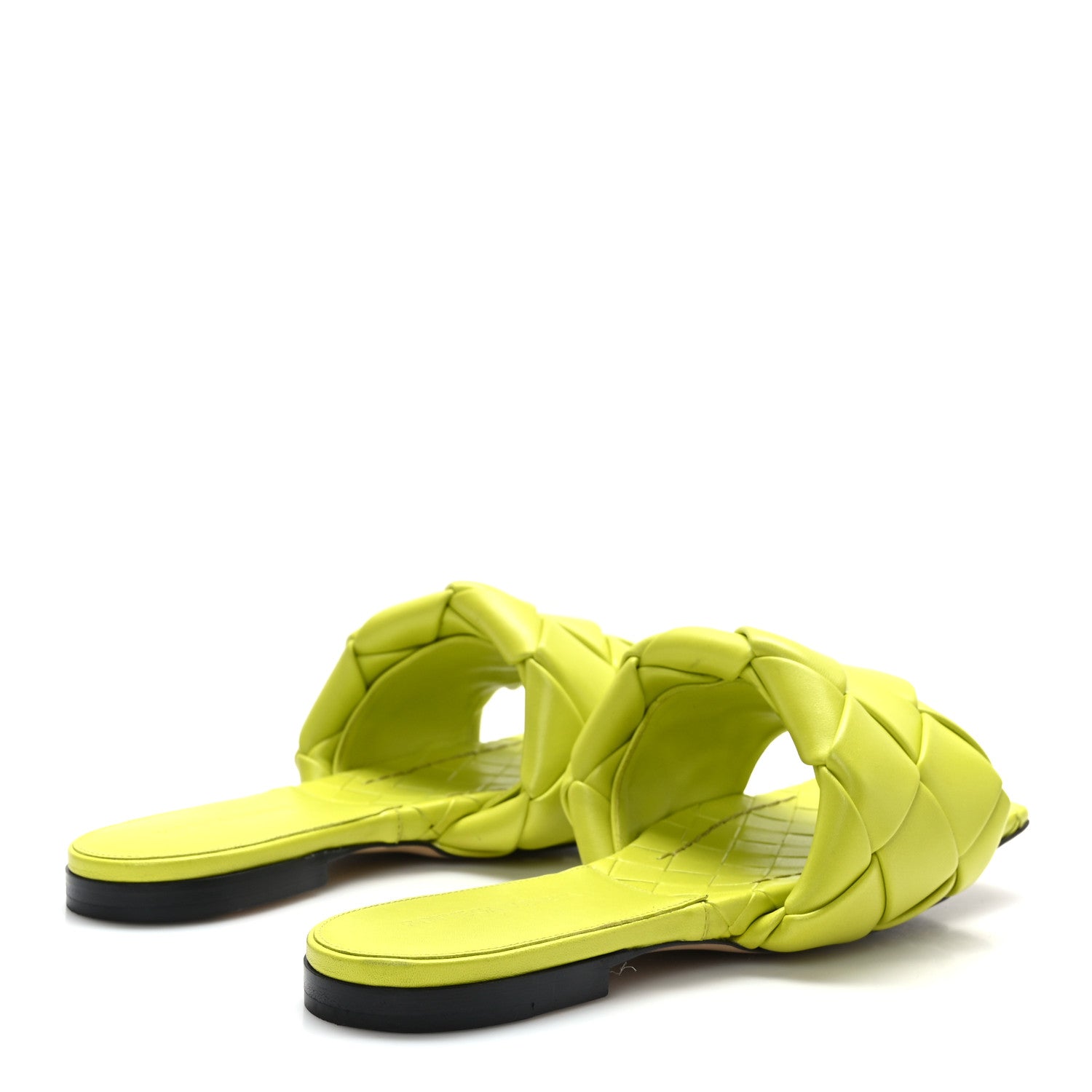 Bottega Veneta Nappa Maxi Intrecciato Lido Flat Sandals 39 Kiwi 4 of 7
