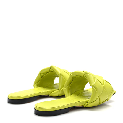 Bottega Veneta Nappa Maxi Intrecciato Lido Flat Sandals 39 Kiwi 4 of 7