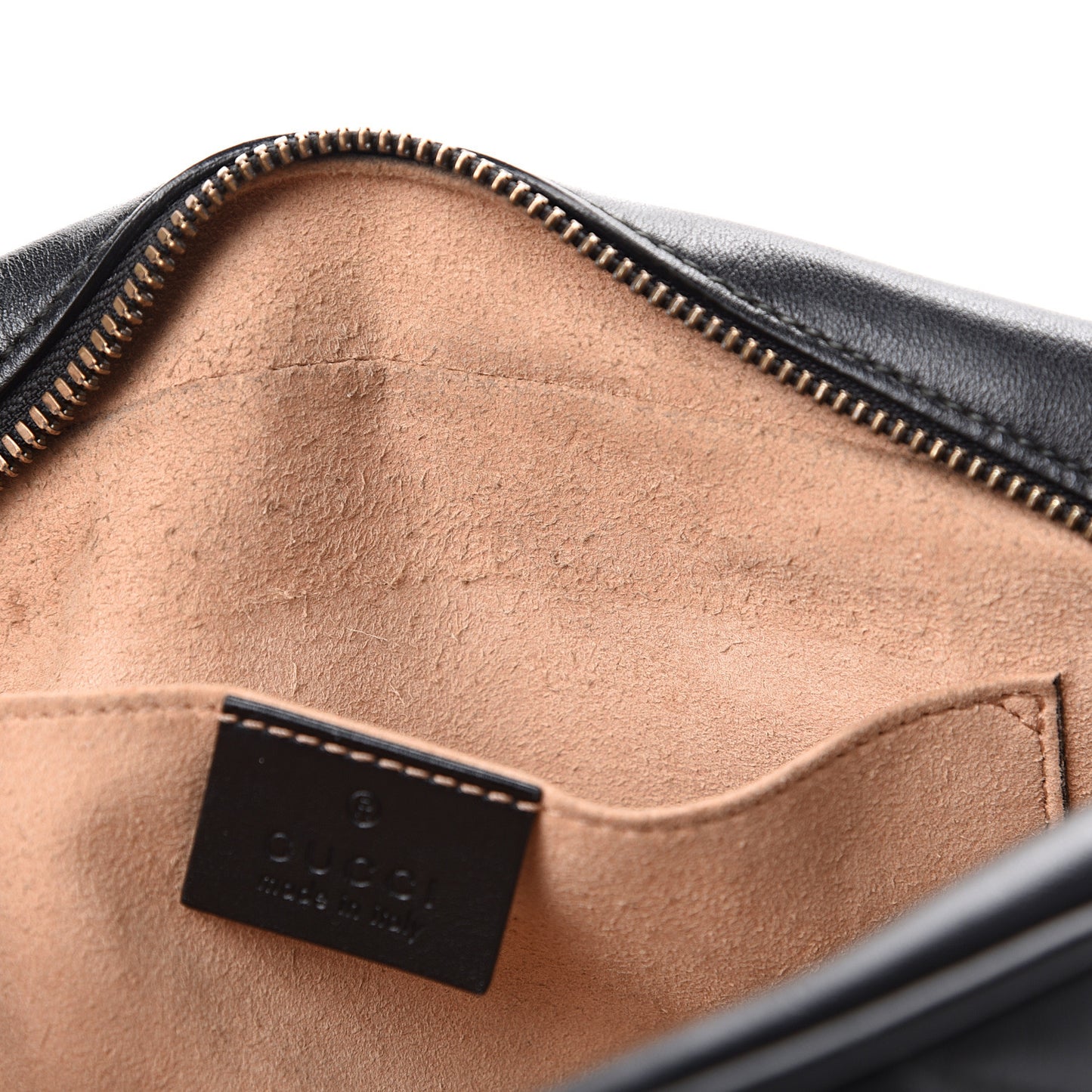 Calfskin Matelasse Small GG Marmont Chain Shoulder Bag Black