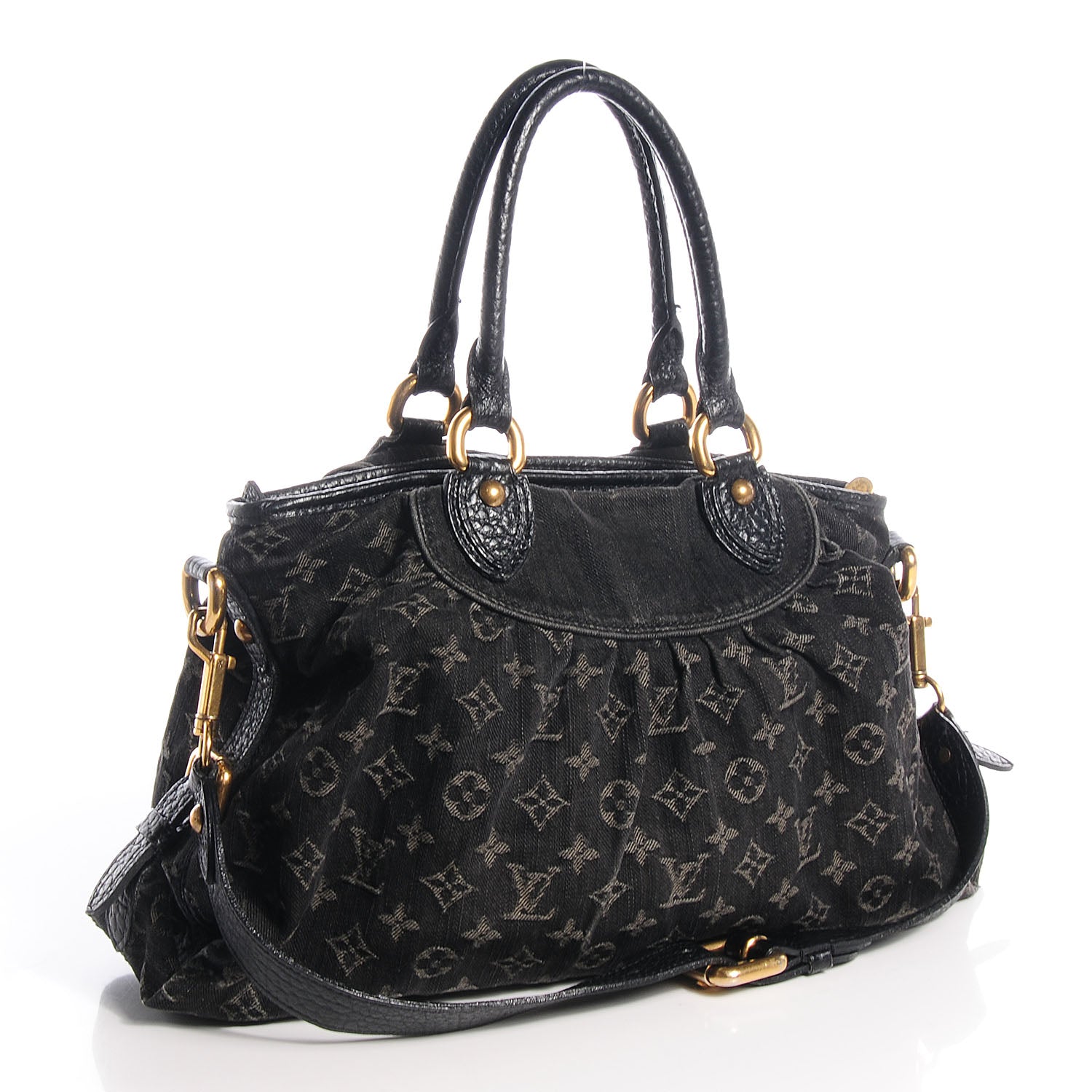 Louis Vuitton Denim Neo Cabby MM Black 3 of 7