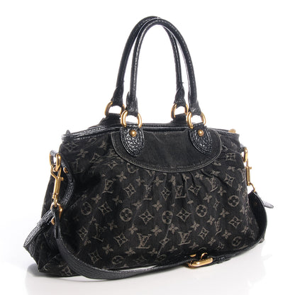 Louis Vuitton Denim Neo Cabby MM Black 3 of 7
