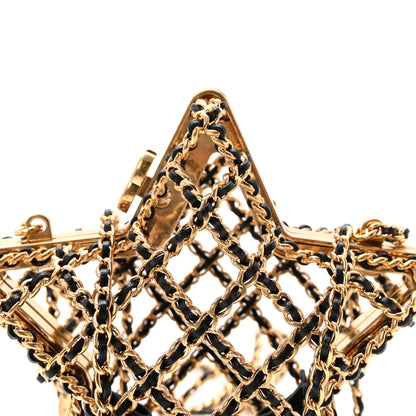 Chanel Metal CC Star Minaudiere Crossbody Gold Black 7 of 10