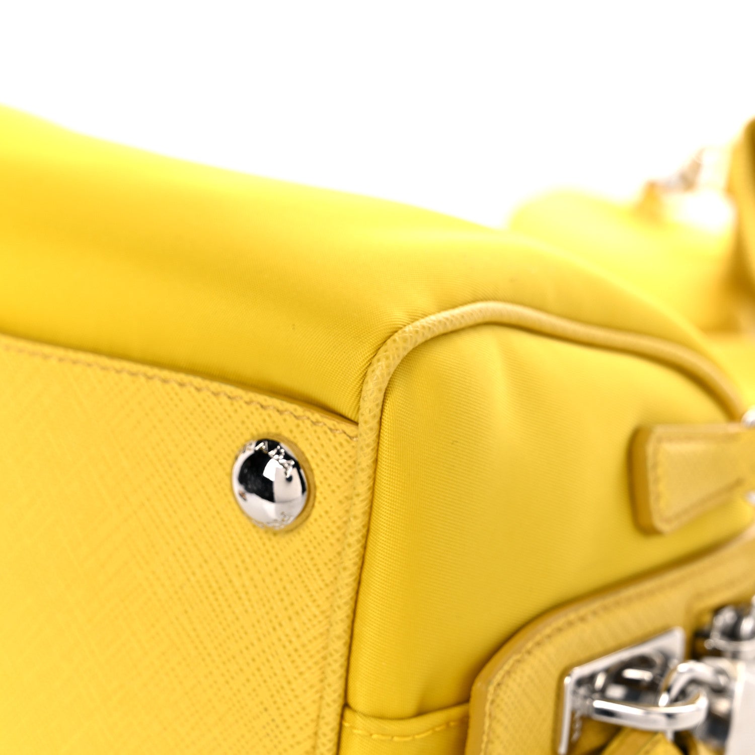 Prada Nylon Re-Edition Shoulder Bag Giallo 10 of 18