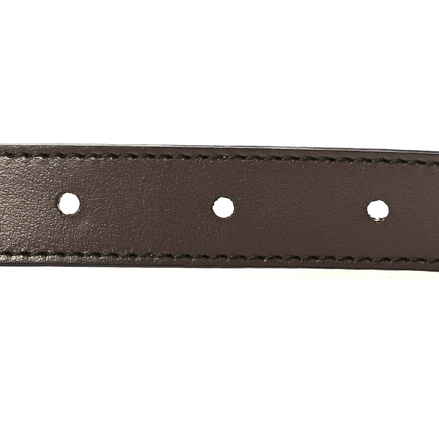 GG Supreme Monogram Plutone Calfskin Double G Reversible Belt Beige Ebony