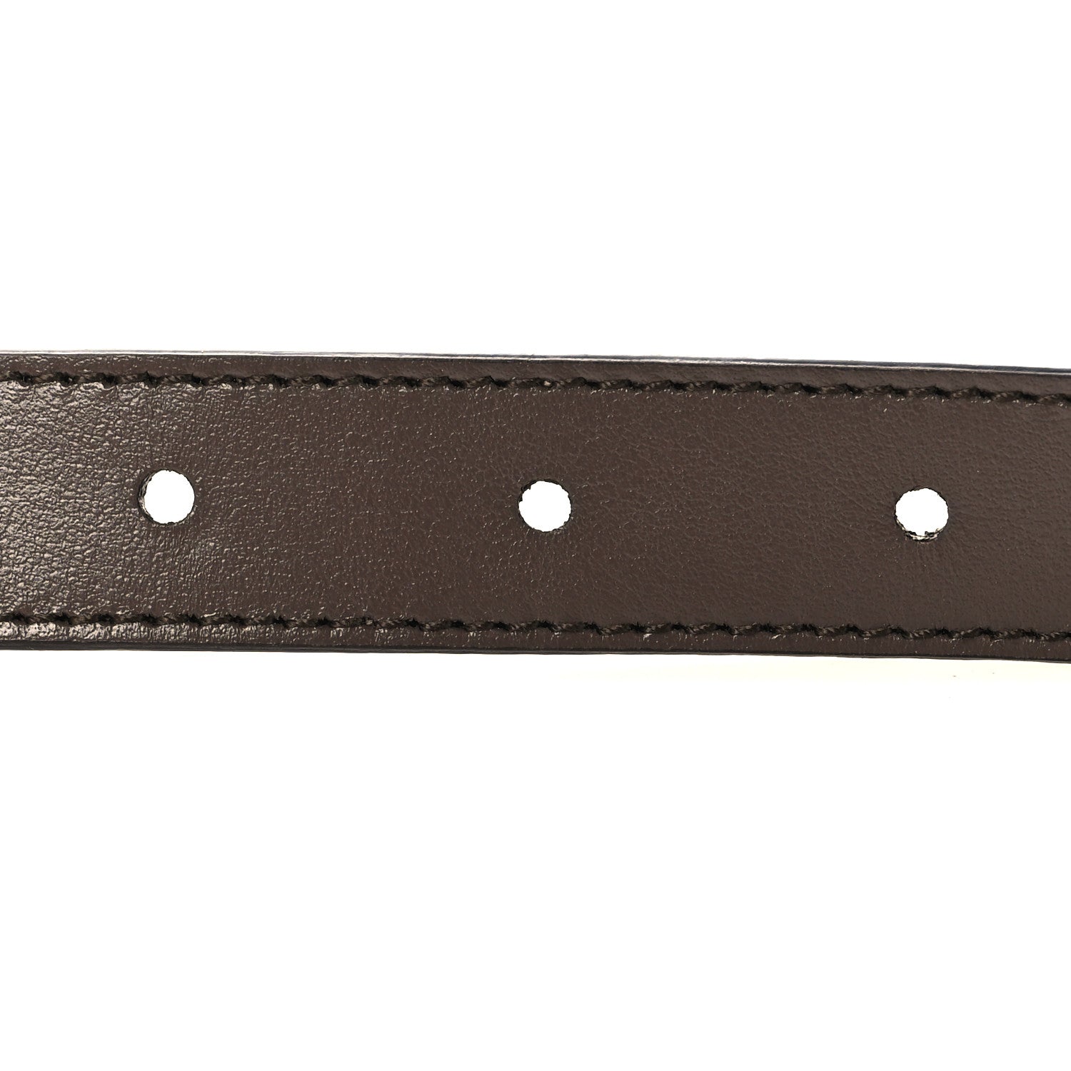 Gucci GG Supreme Monogram Plutone Calfskin Double G Reversible Belt Beige Ebony 4 of 5