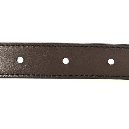 Gucci GG Supreme Monogram Plutone Calfskin Double G Reversible Belt Beige Ebony 4 of 5