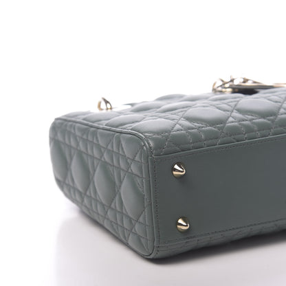 Christian Dior Lambskin Cannage Small My ABCDior Lady Dior Green 6 of 9