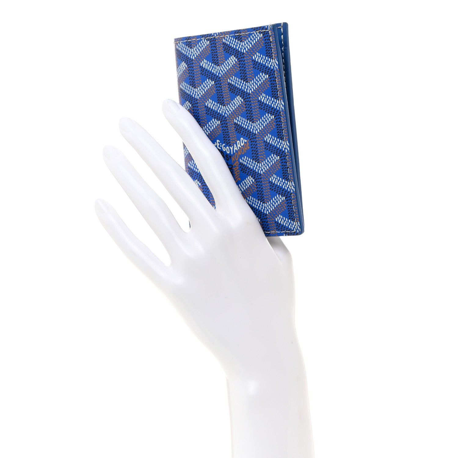 Goyard Goyardine Saint Pierre Card Holder Blue 2 of 7
