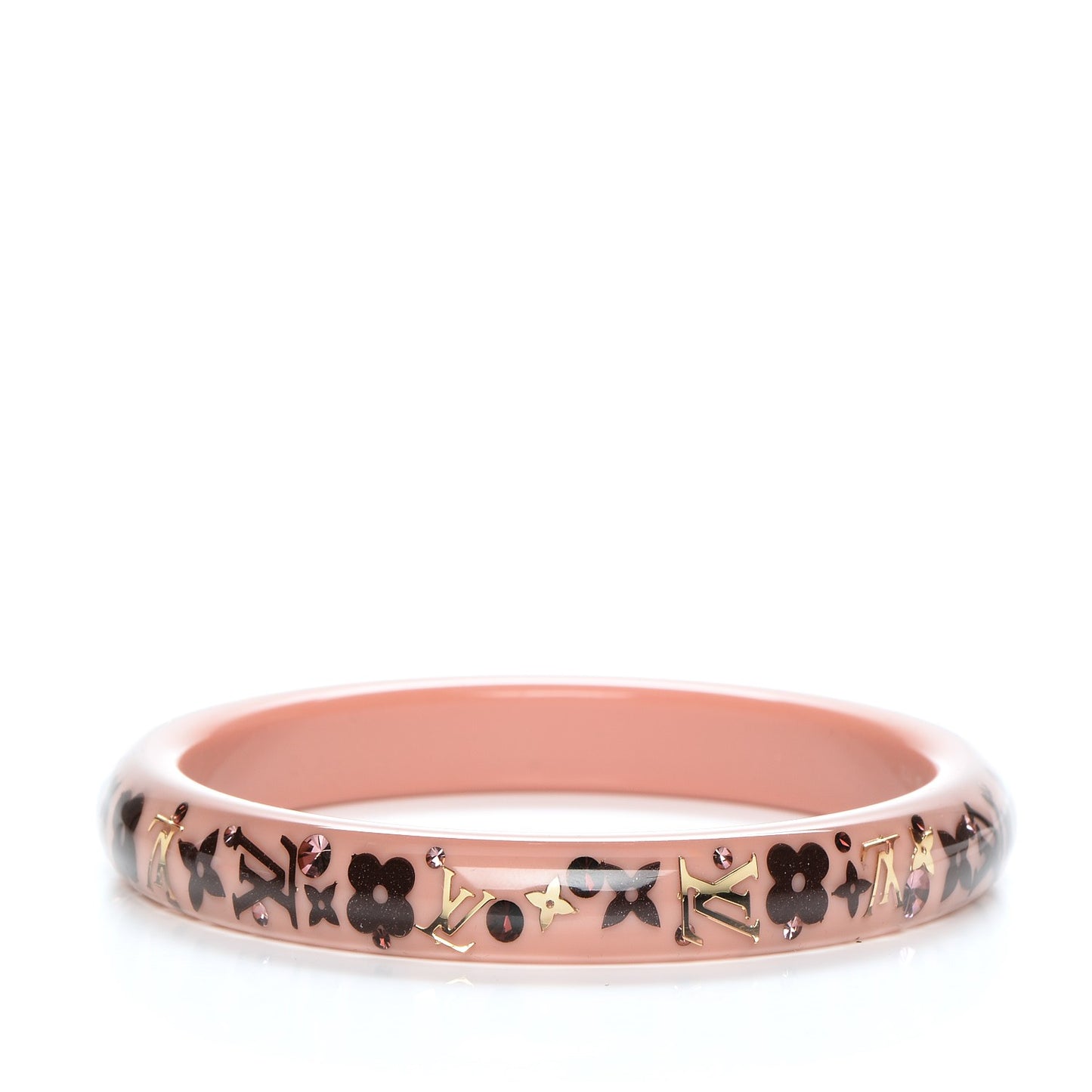 Resin Swarovski Medium Inclusion Bracelet PM Rose Poudre