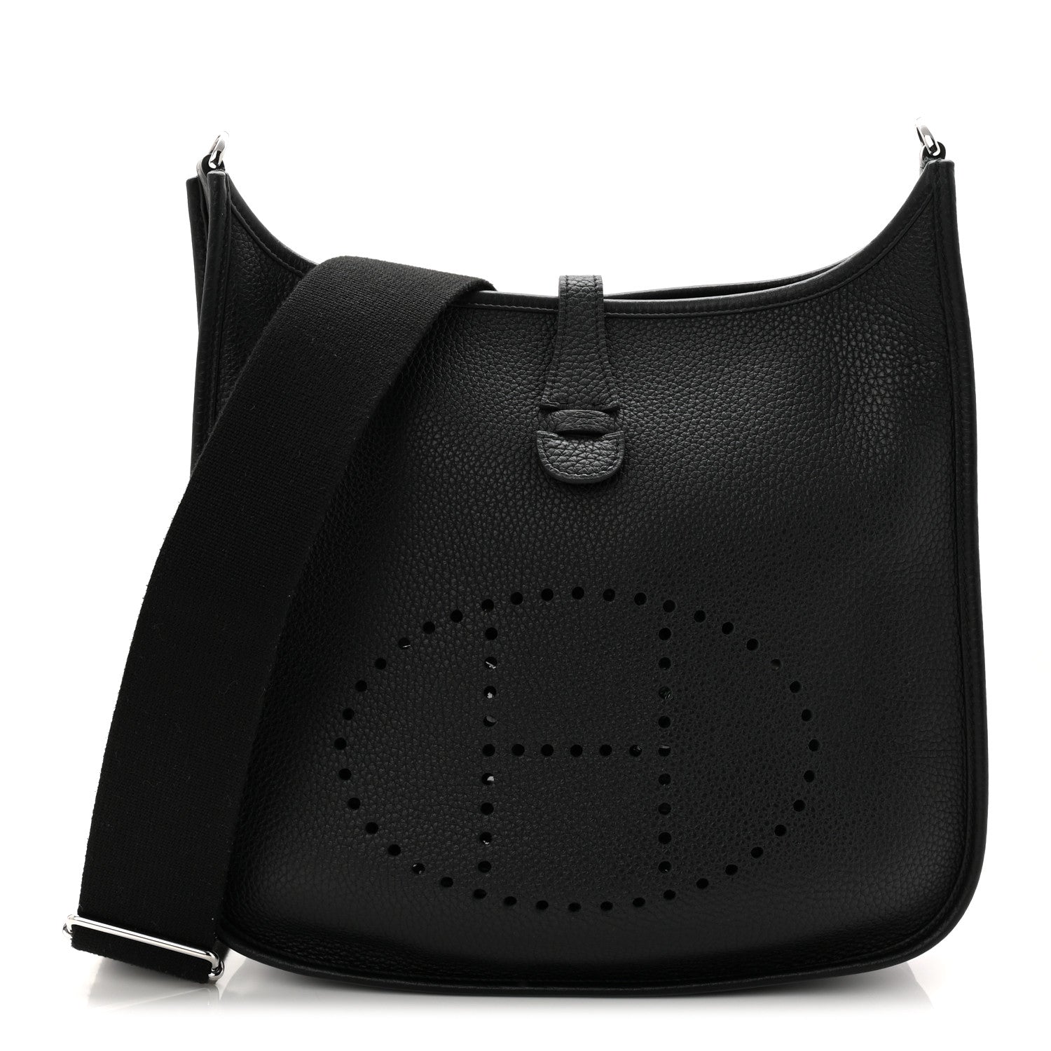 Hermes Taurillon Clemence Evelyne III PM Black 1 of 10