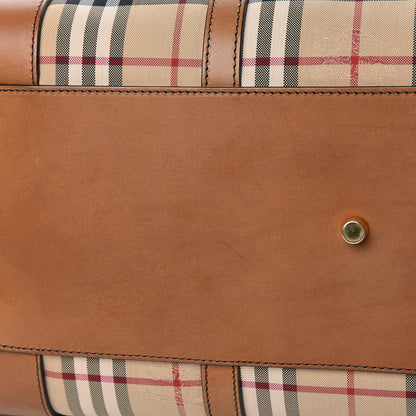 Burberry Horseferry Check Large Alchester Bowling Bag Tan 10 of 14