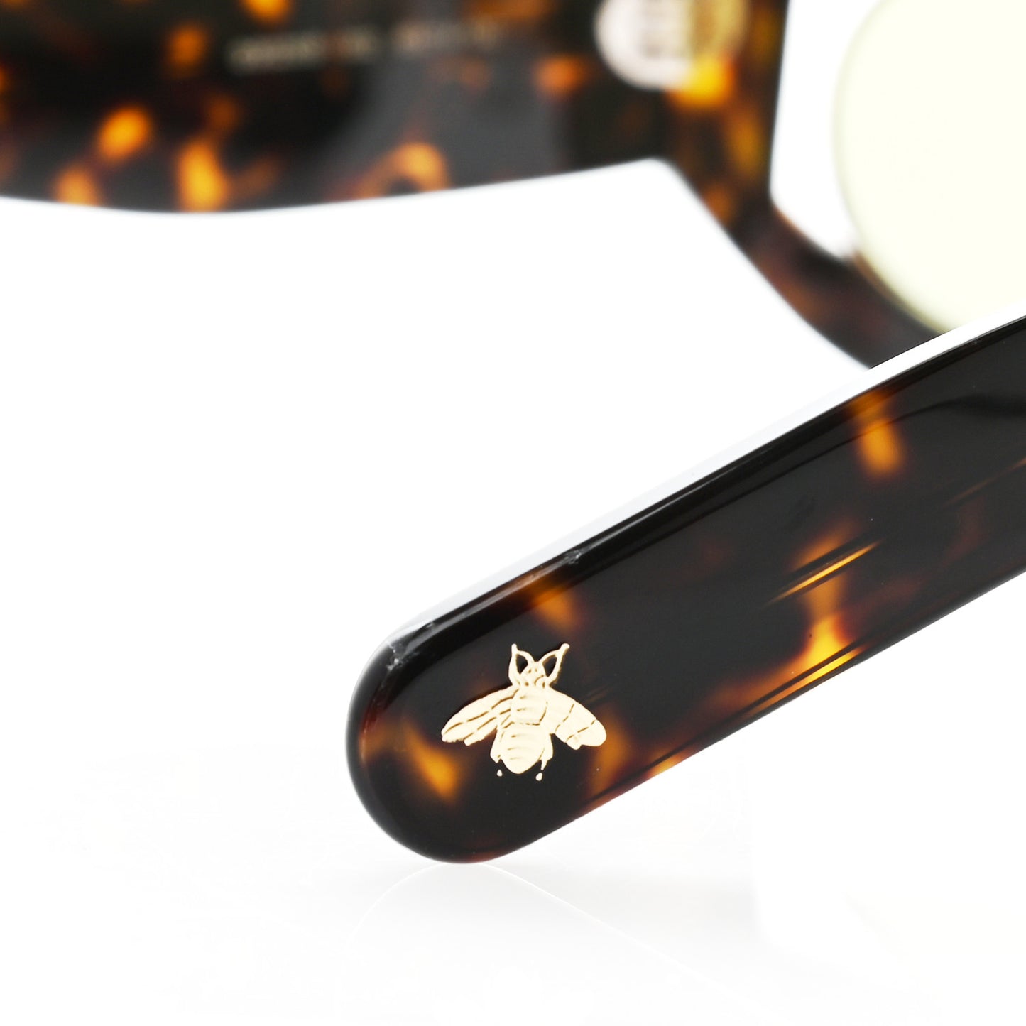Oval Sunglasses GG0233S Tortoiseshell Gold