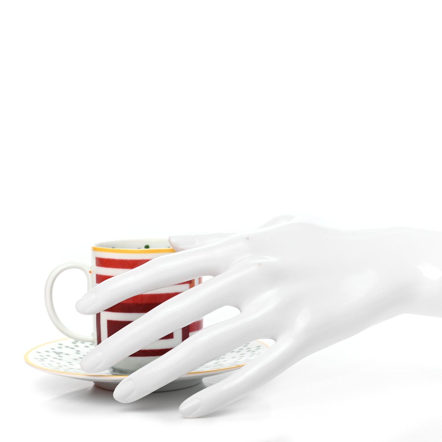 Hermes Porcelain Hippomobile Coffee Cup And Saucer Set Of 2 2 of 9