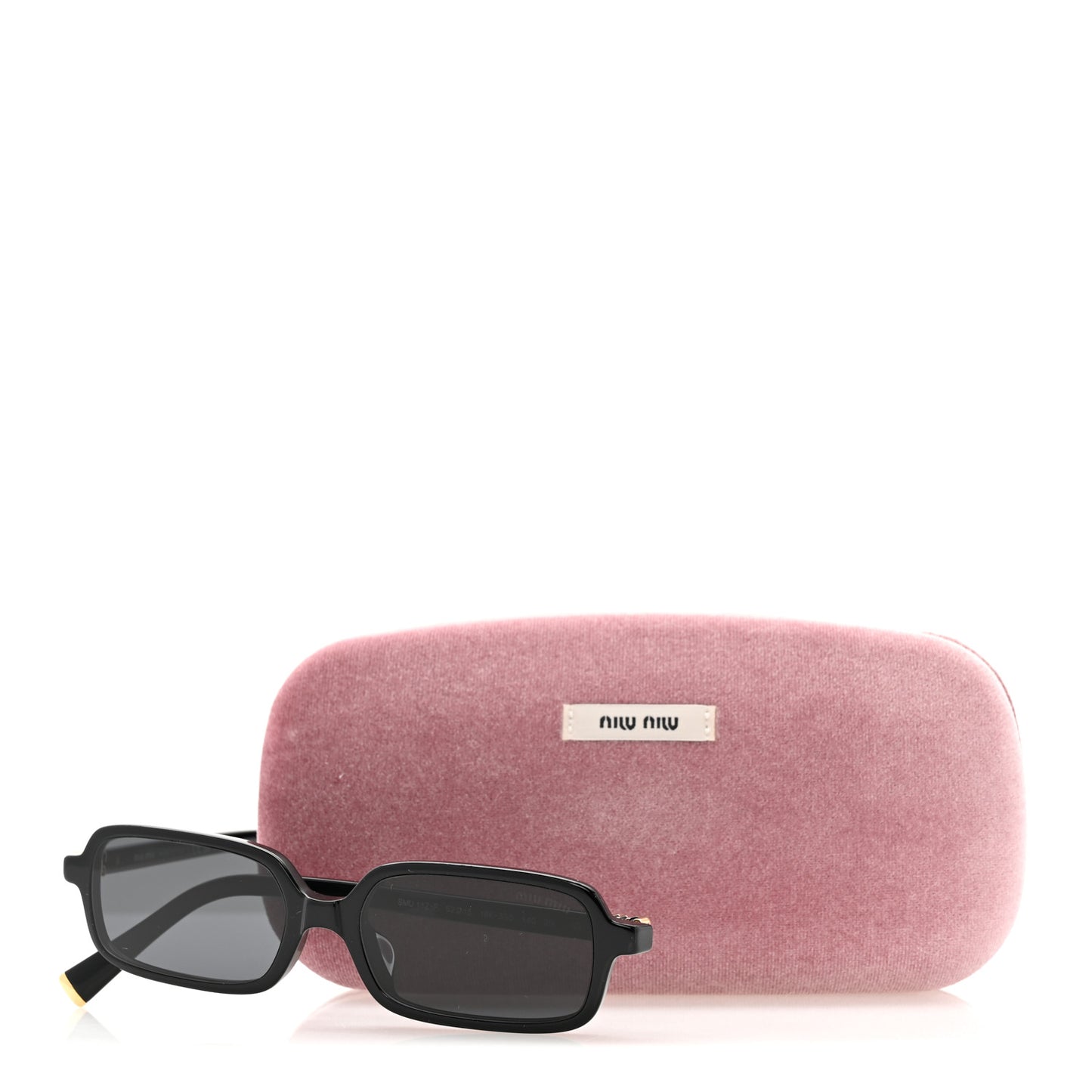 Acetate Rectangle Regard Sunglasses SMU11Z Black