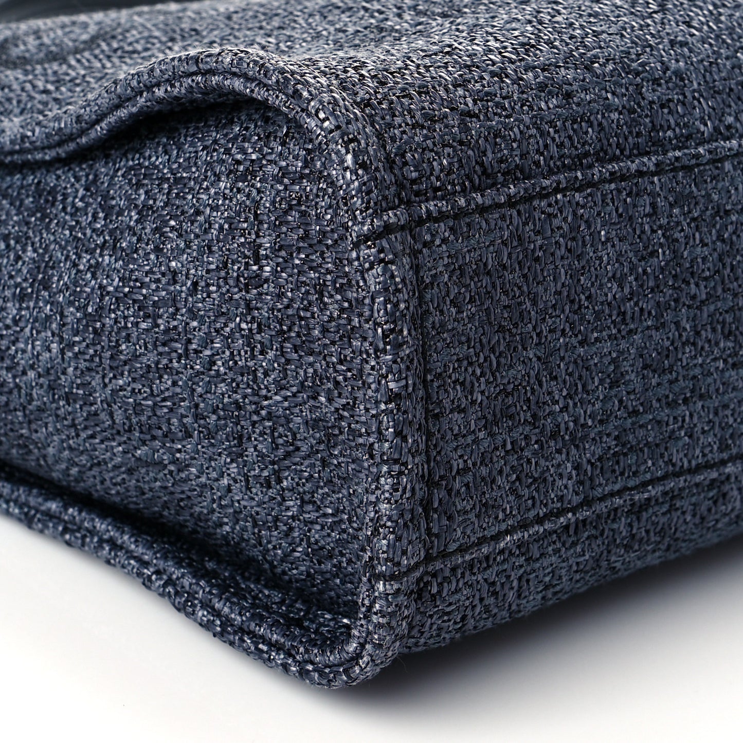 Lurex Boucle Mini Deauville Tote Black