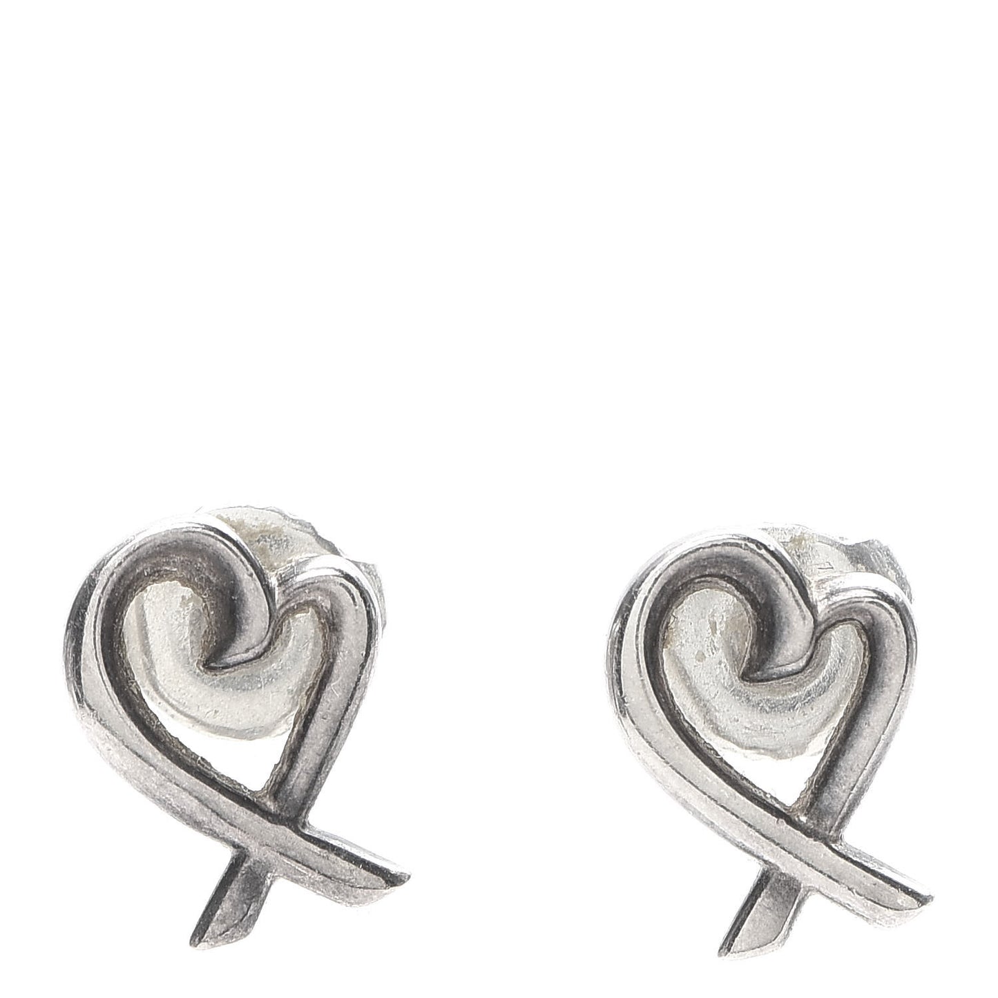 Sterling Silver Mini Paloma Picasso Loving Heart Earrings