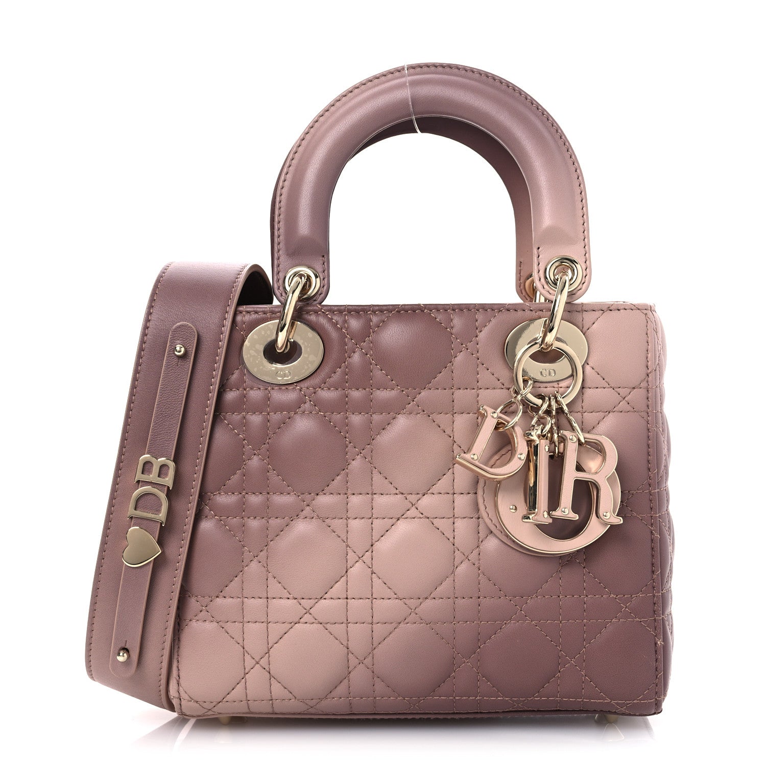 Christian Dior Lambskin Cannage Gradient Small My ABCDior Lady Dior 1 of 11