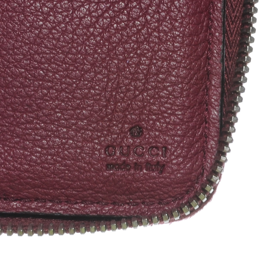 Gucci Calfskin Soho Compact Wallet Bordeaux 7 of 8