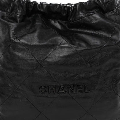 Chanel Shiny Calfskin Quilted Chanel 22 So Black 9 of 11