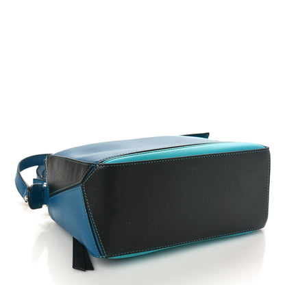 Loewe Calfskin Small Puzzle Bag Dark Lagoon Black 4 of 8