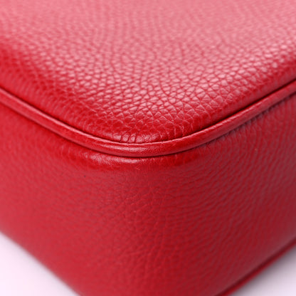 Gucci Pebbled Calfskin Small Soho Disco Bag Tabasco Red 11 of 17