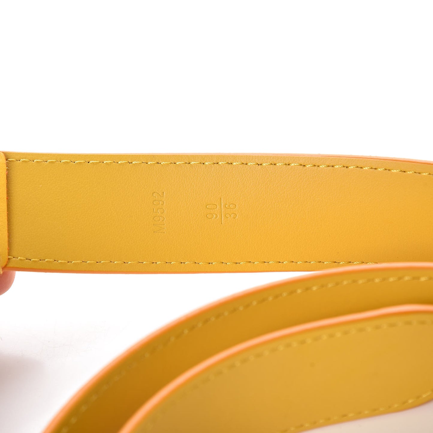 Damier Couleurs 30mm Tresor Belt 90 36 Mimosa