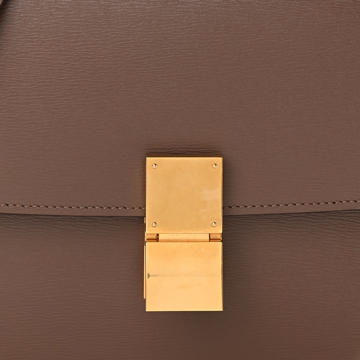 Liege Calfskin Medium Classic Box Flap Bag Glazed Nut