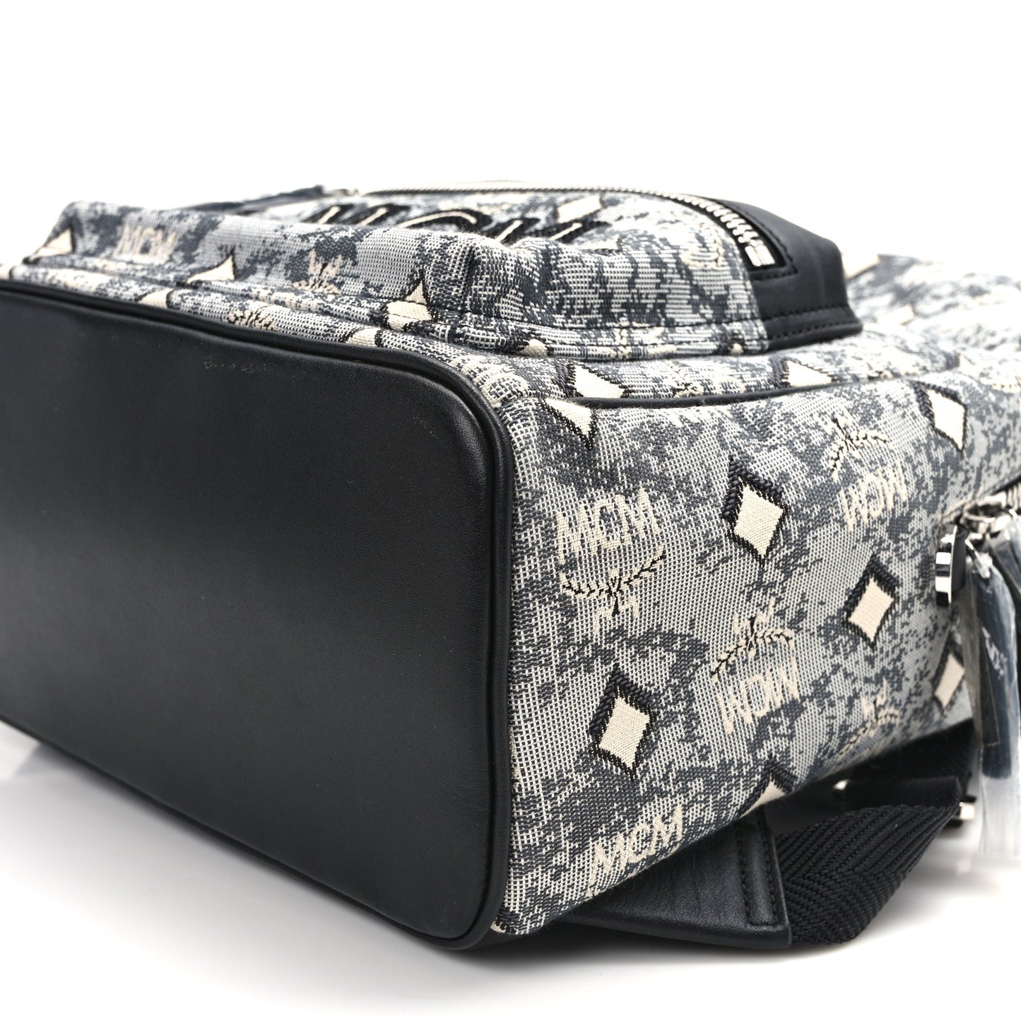 Vintage Jacquard Monogram Backpack Grey
