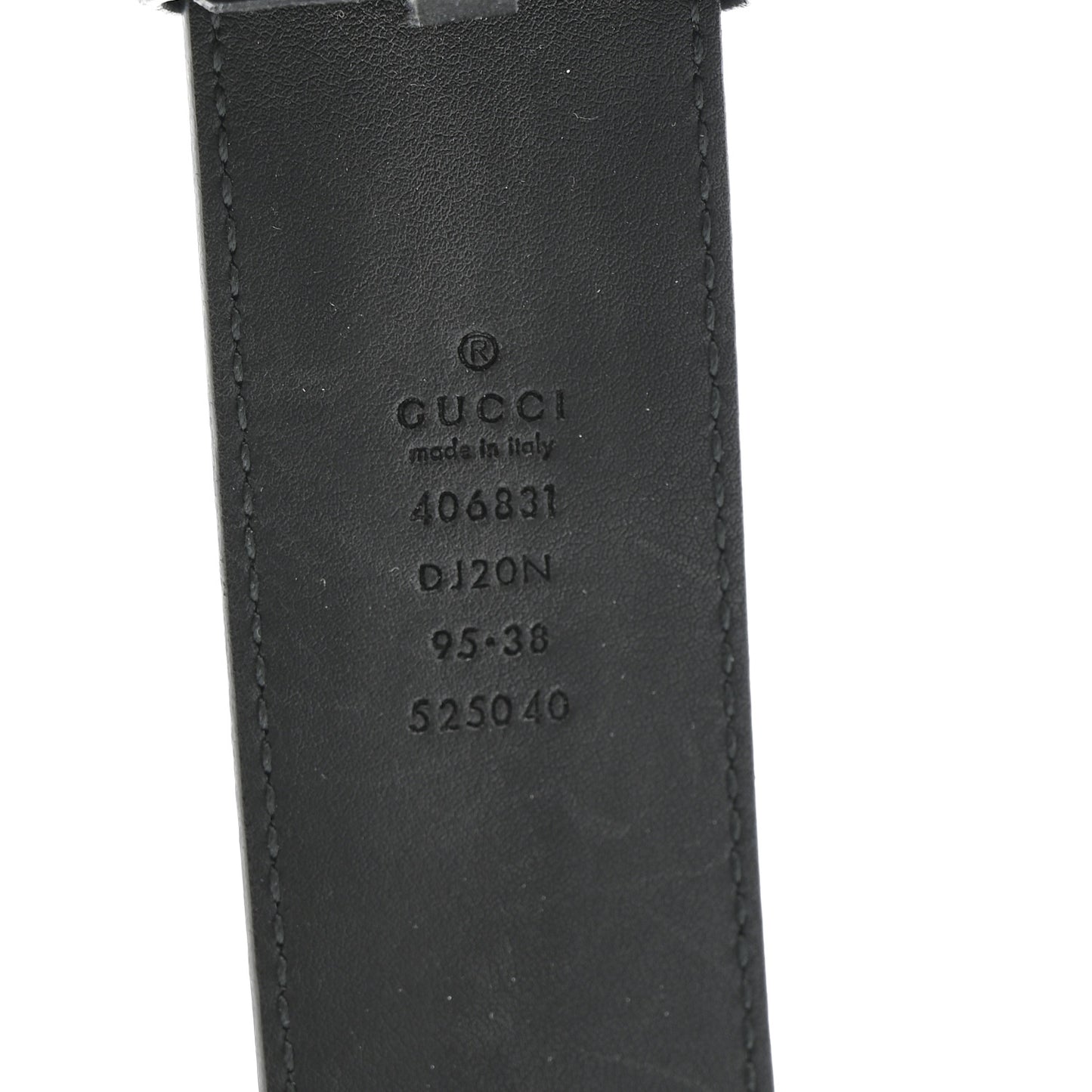 Textured Calfskin Double G 40mm Belt 95 38 Black