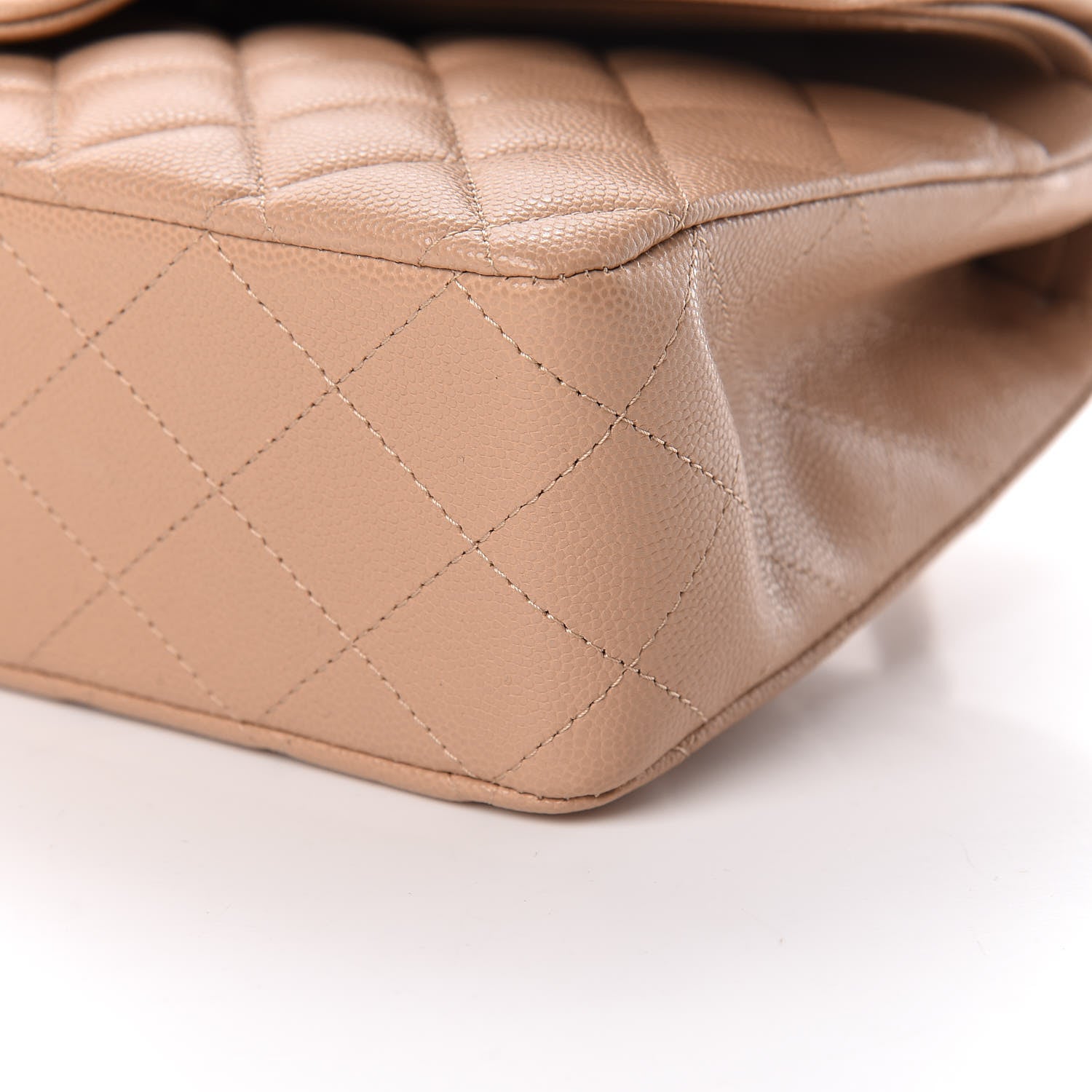 Chanel Caviar Quilted Medium Double Flap Beige 10 of 10