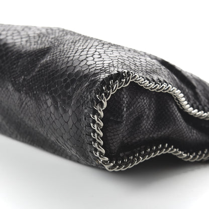 Stella McCartney Eco Python Falabella Fold Over Tote Black 7 of 9
