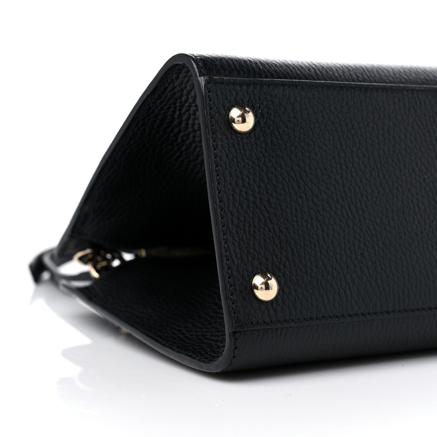 Gucci Dollar Calfskin Medium Soho Top Handle Satchel Black 8 of 9