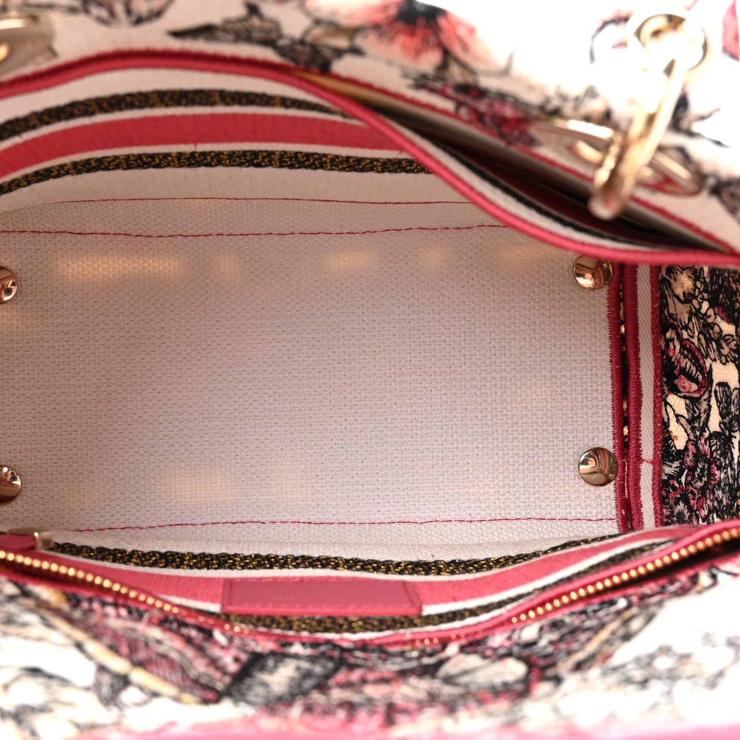 Canvas Embroidered Butterfly Print Medium Lady D-Lite Multicolor