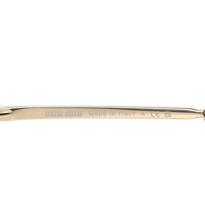Miu Miu Metal Oval Sunglasses SMU52Y Black Silver 5 of 7
