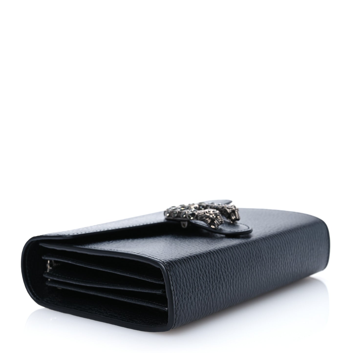 Calfskin Mini Dionysus Chain Wallet Black