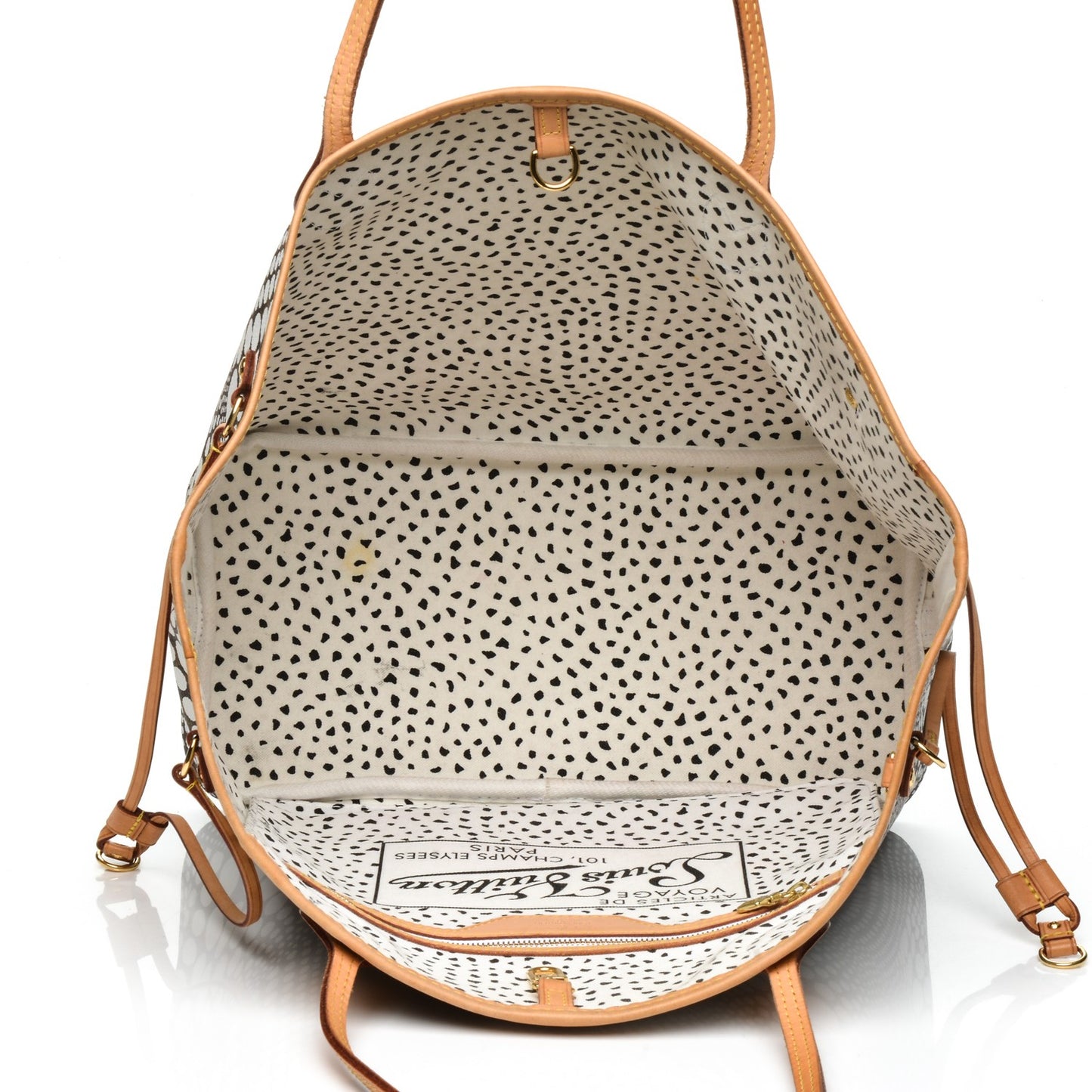 Monogram Kusama Waves Neverfull MM White