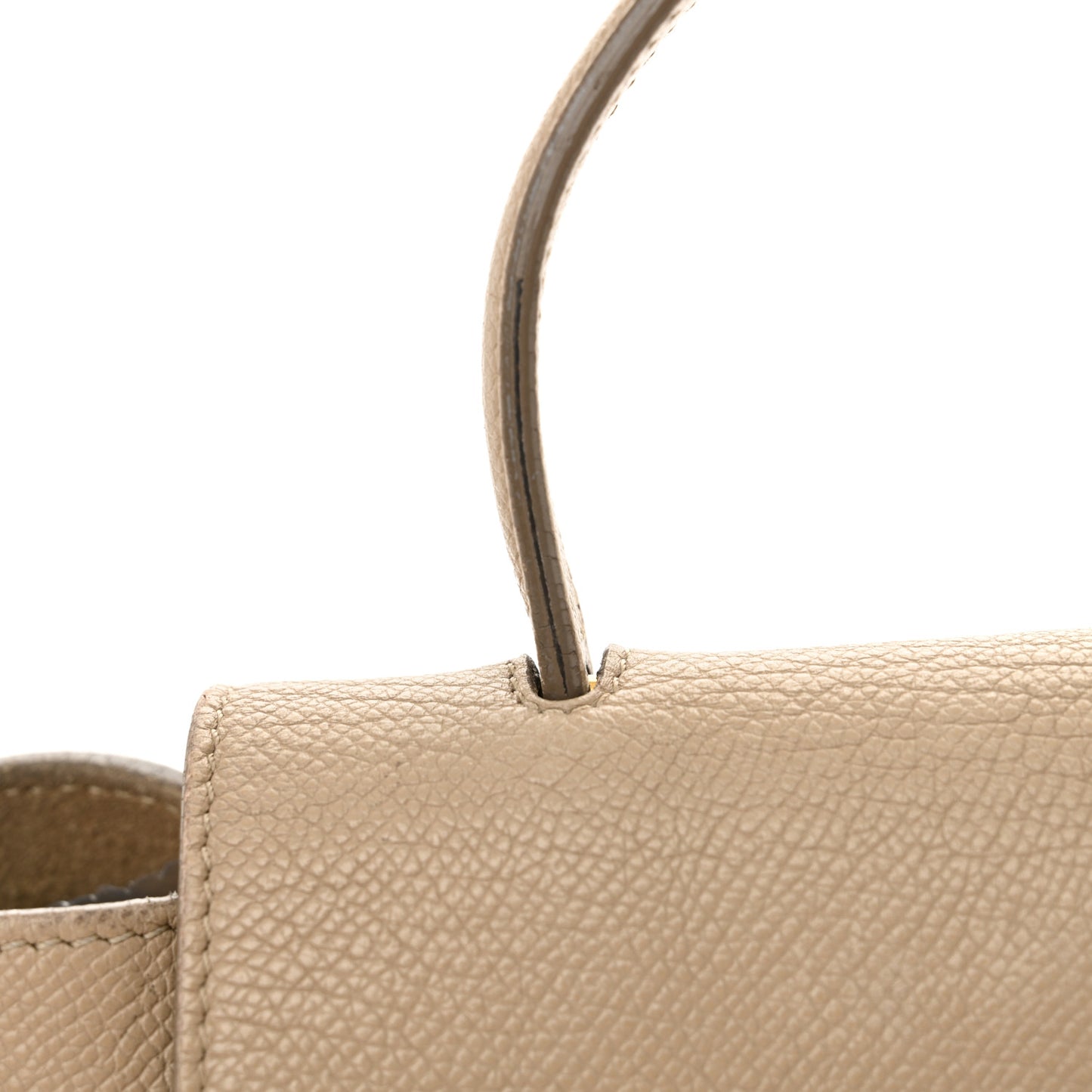 Grained Calfskin Nano Belt Bag Light Taupe