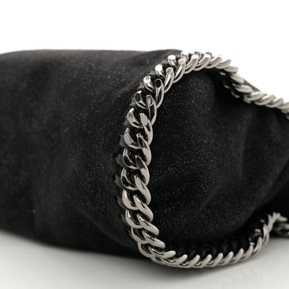 Stella McCartney Shaggy Deer Mini Falabella Fold Over Tote Black 9 of 9