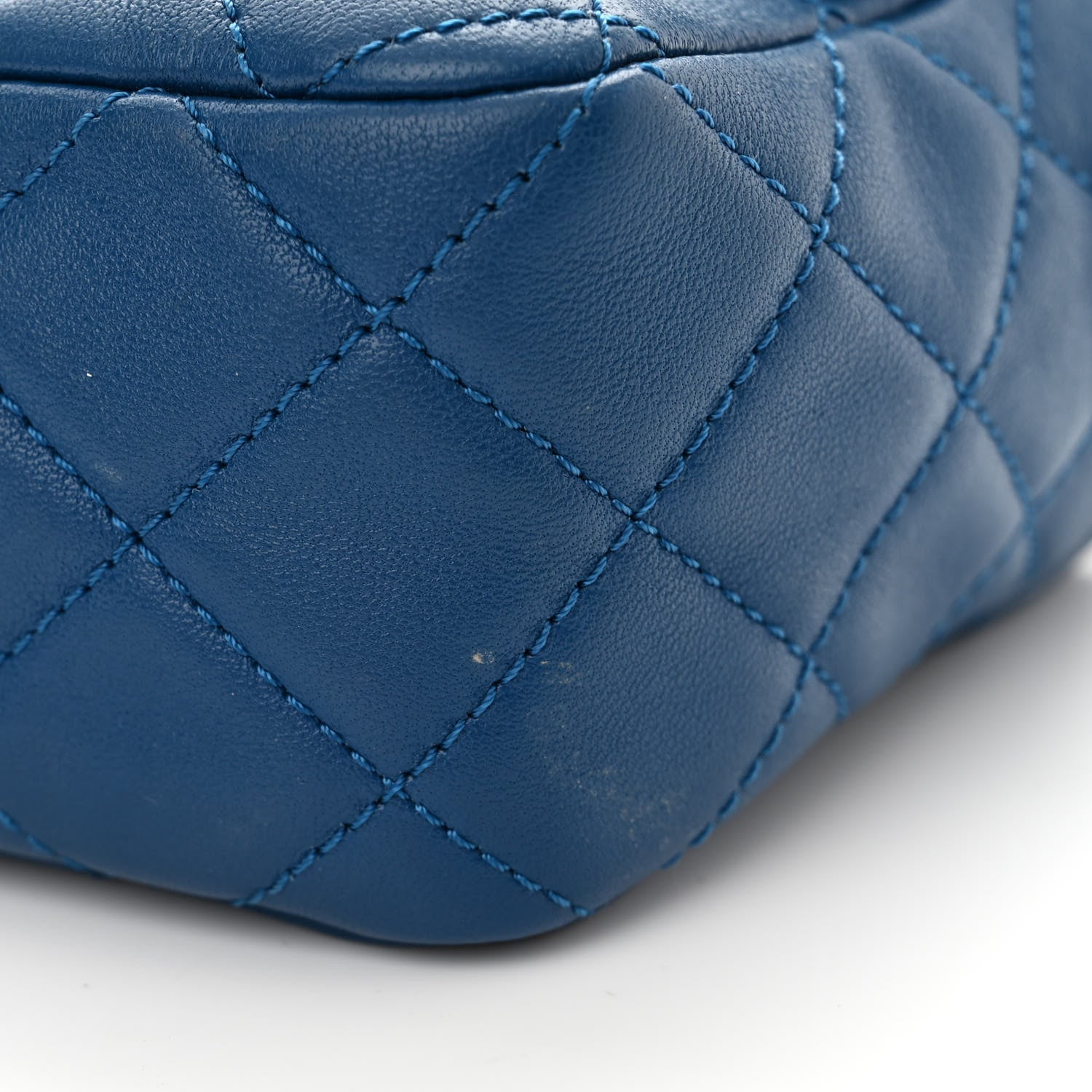 Chanel Lambskin Quilted Pearl Crush Mini Rectangular Flap Blue 11 of 11