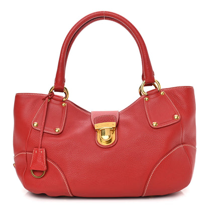 Prada Vitello Daino Pushlock Tote 1 of 12