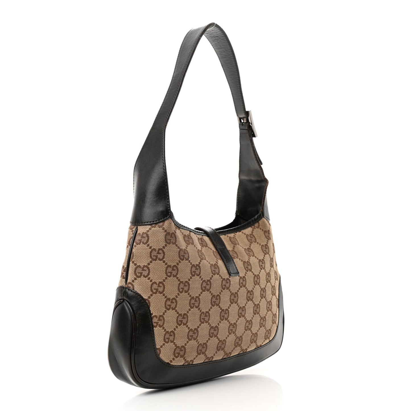 Monogram Web Small Jackie O Hobo Dark Brown