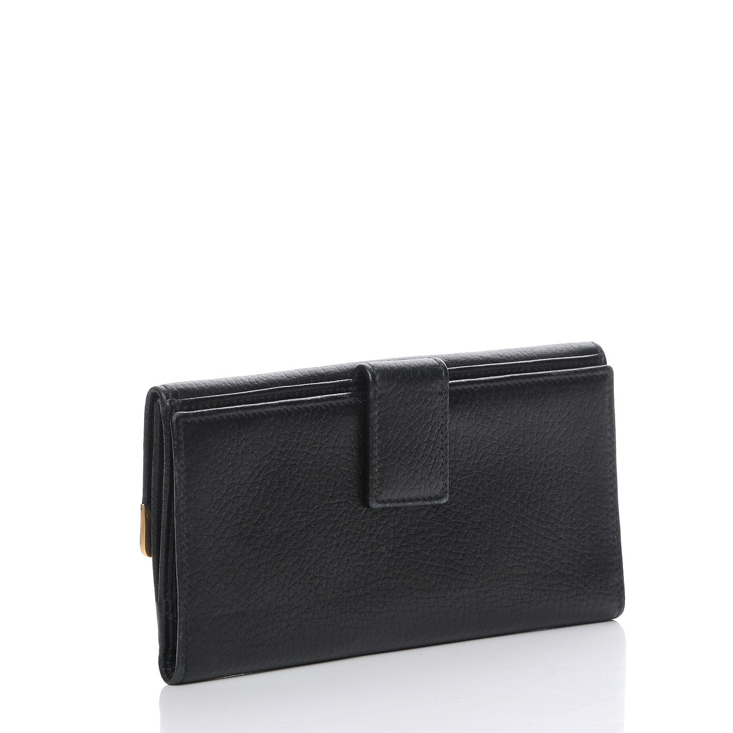 Gucci Calfskin Continental Wallet Black 3 of 7